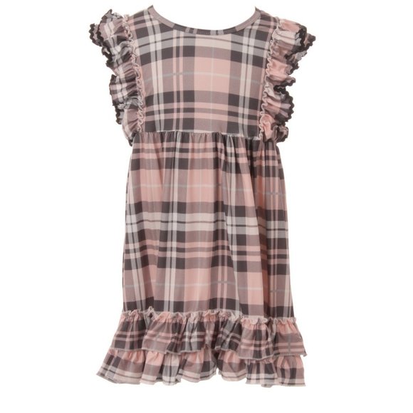 2 Pieces Little Girl Kids Ruffle Easter Birthday Party Graduation Girl Dress 2-8 - Picture 2 of 7